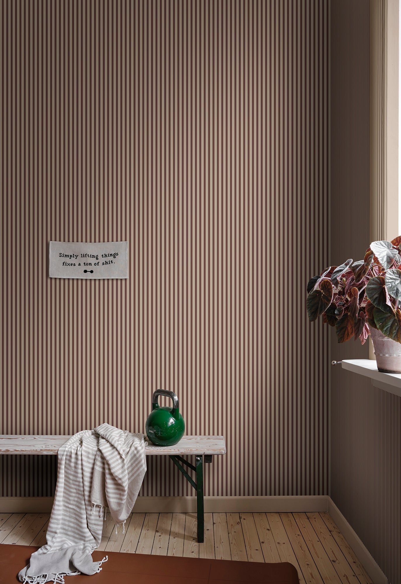 Sandberg Estelle Behang S10629 - Burgundy