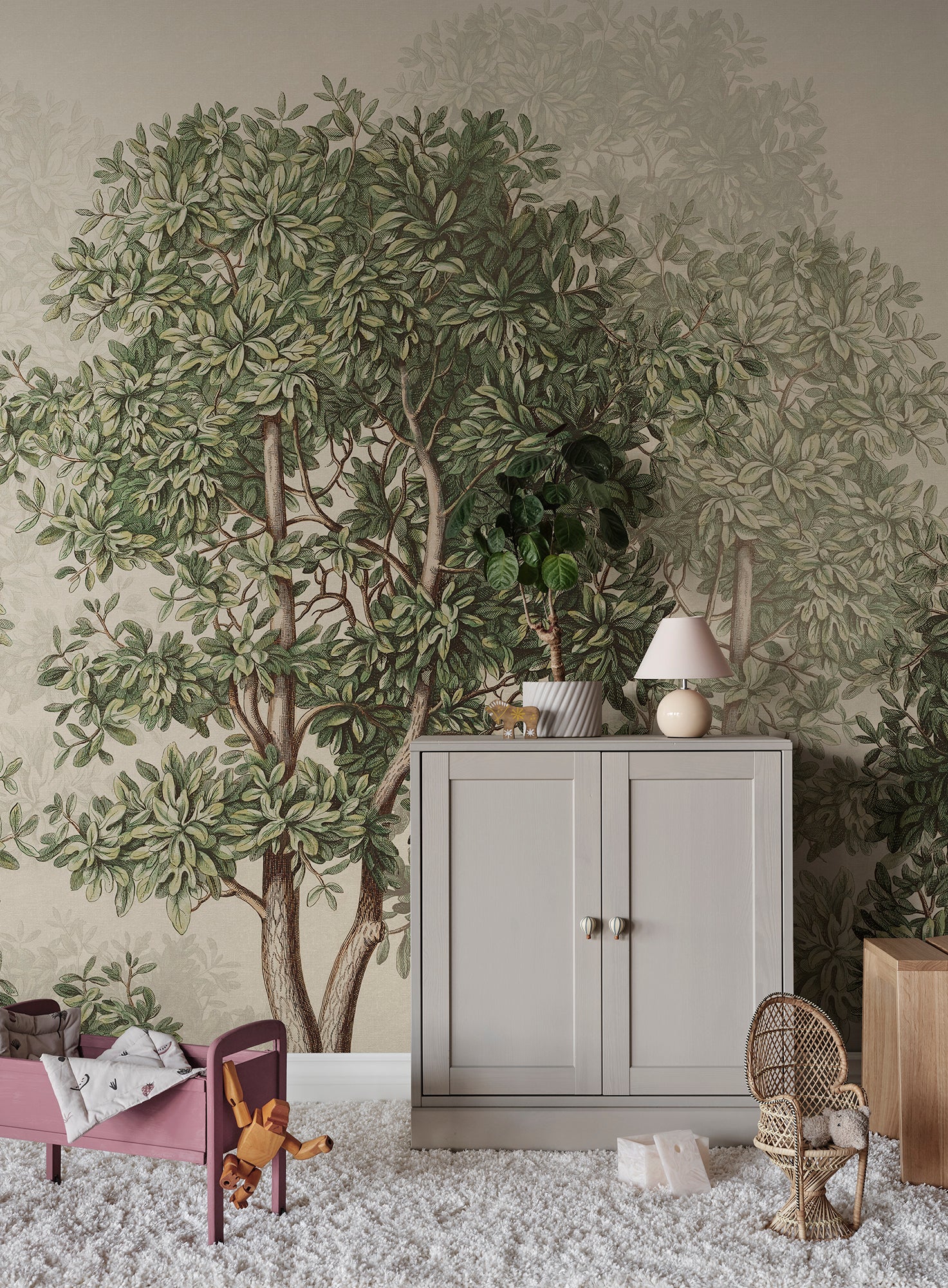 Sandberg Charles Mural Behang S10637 - Green