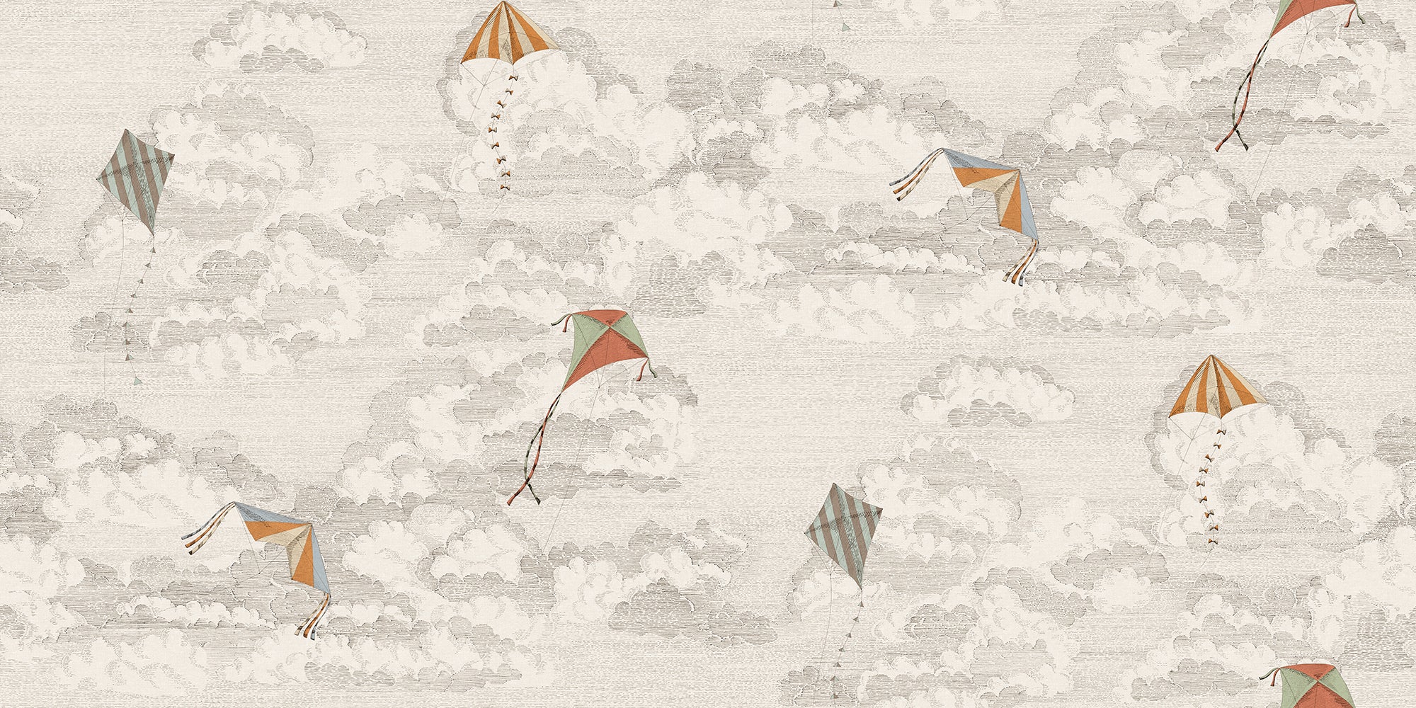 Sandberg Bonnie and Kites Behang S10643 - Graphite