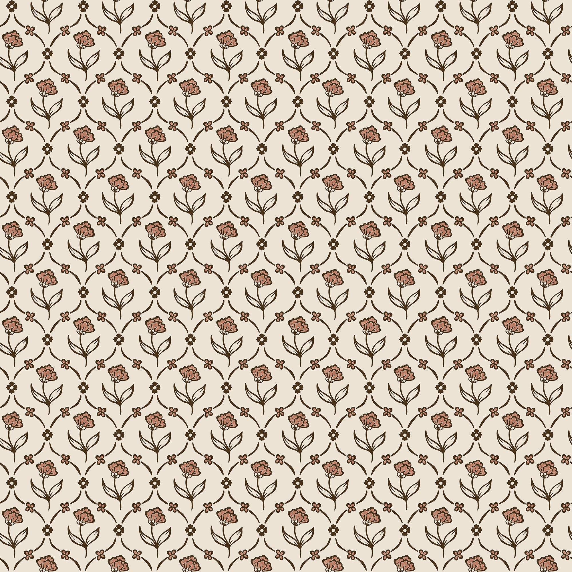 Sandberg Elena Behang S10670 - Terracotta