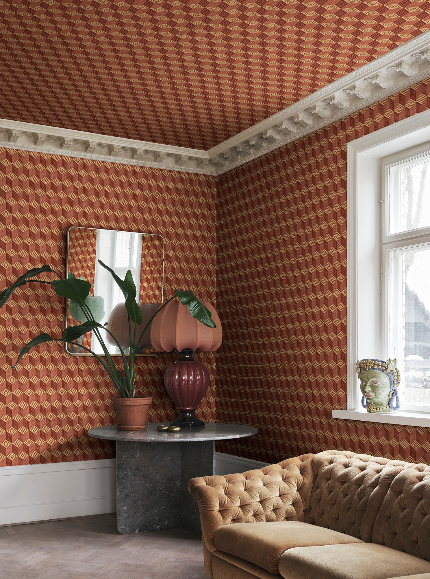 Sandberg Chiara Behang S10693 - Terracotta