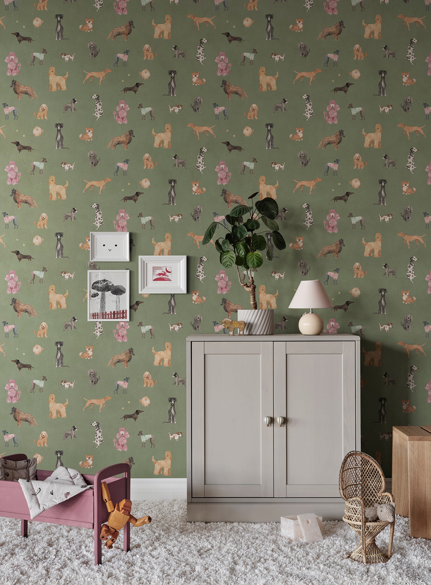 Sandberg Taiga and Friends Behang S10705 - Green