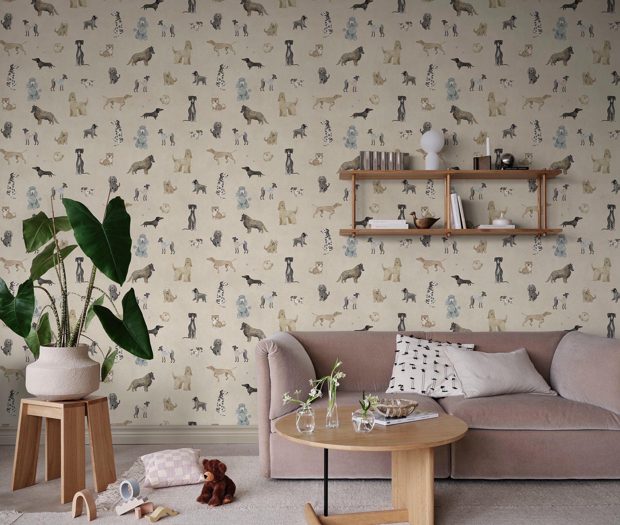 Sandberg Taiga and Friends Behang S10706 - Beige