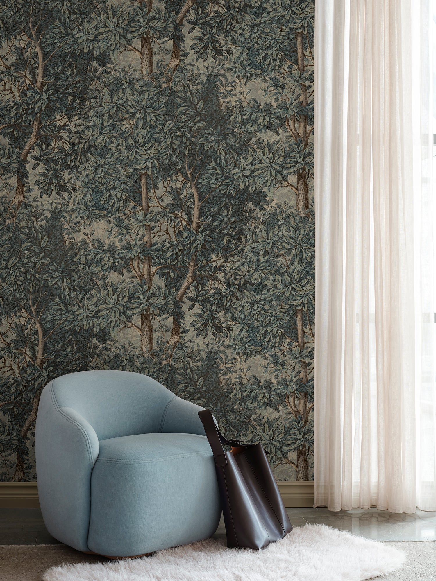 Sandberg Charles Behang S10714 - Blue