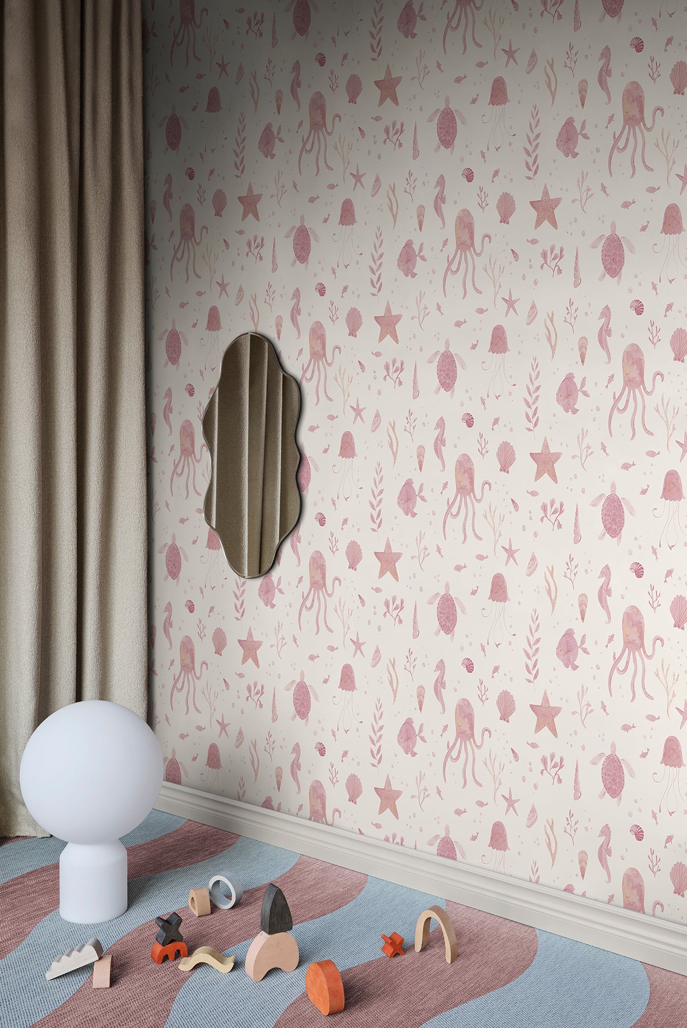 Sandberg Della Behang S10717 - Pink