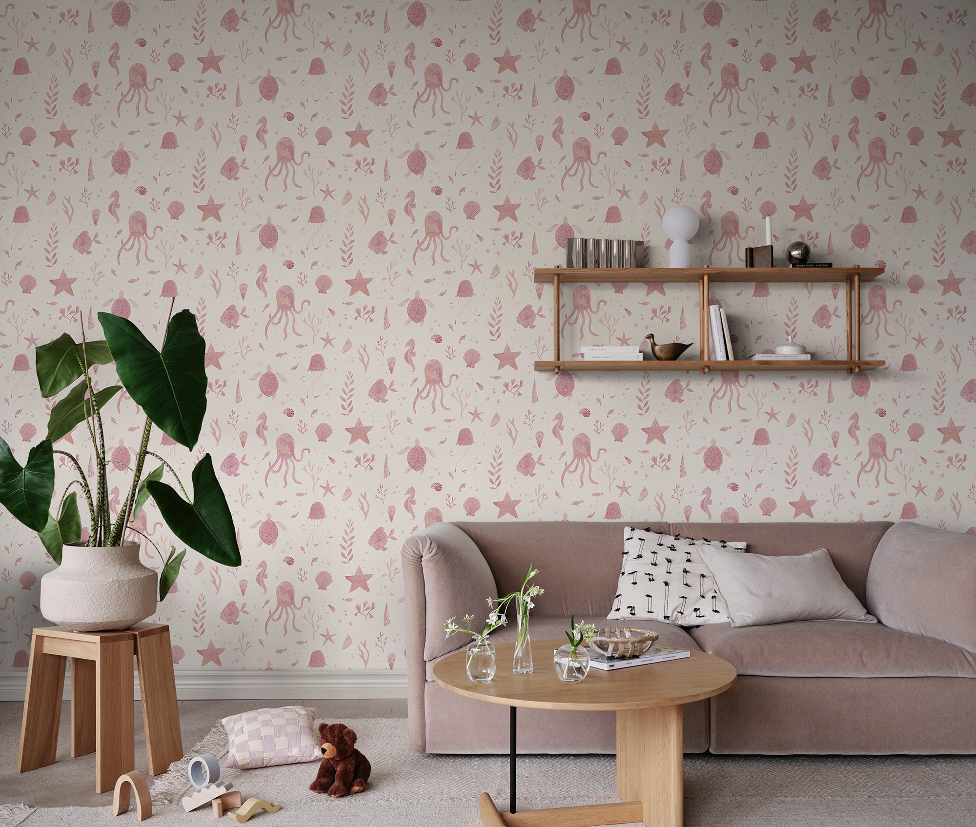 Sandberg Della Behang S10717 - Pink