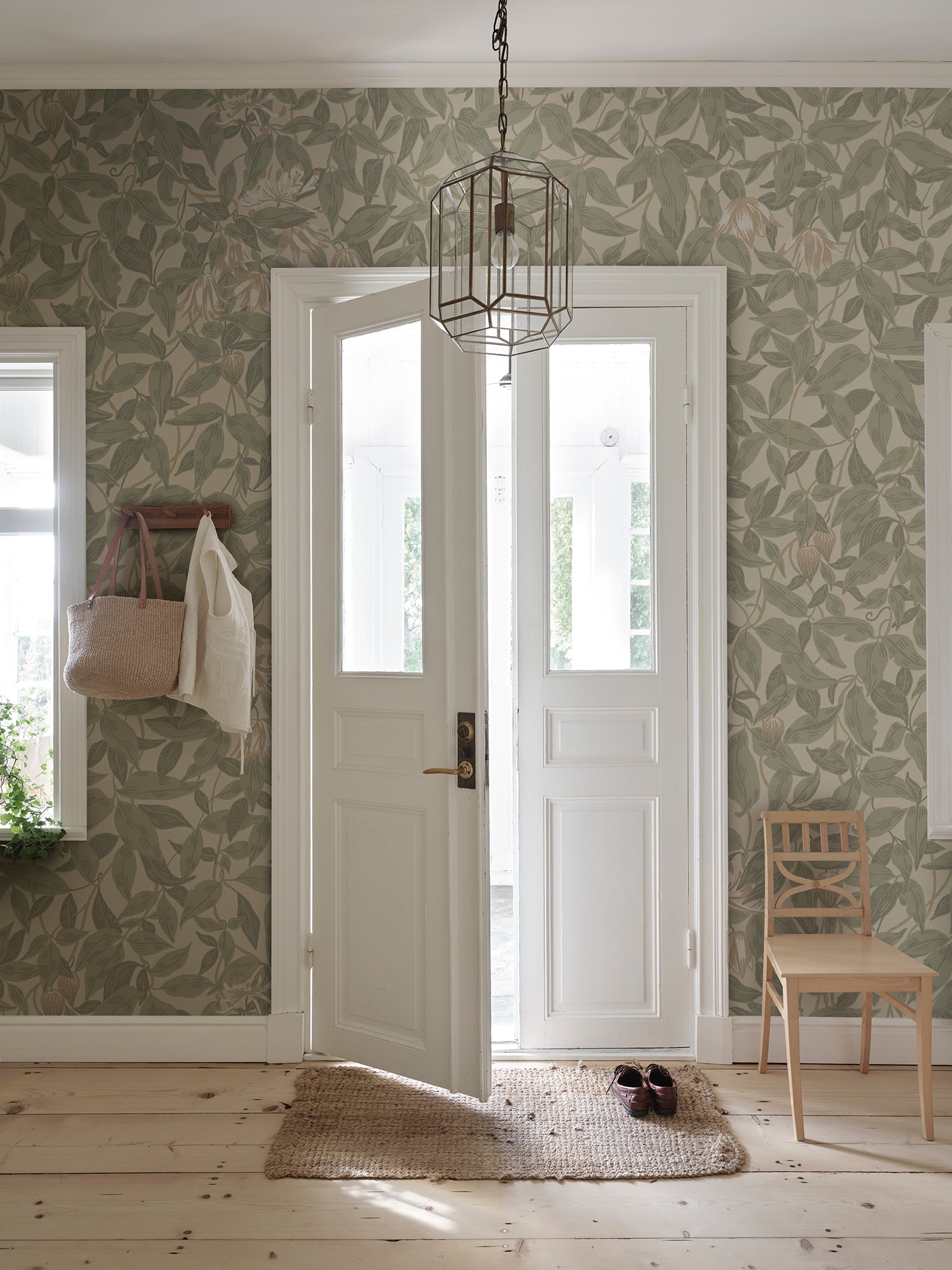 Sandberg Linnea Mural Behang S10718 - Garden Green