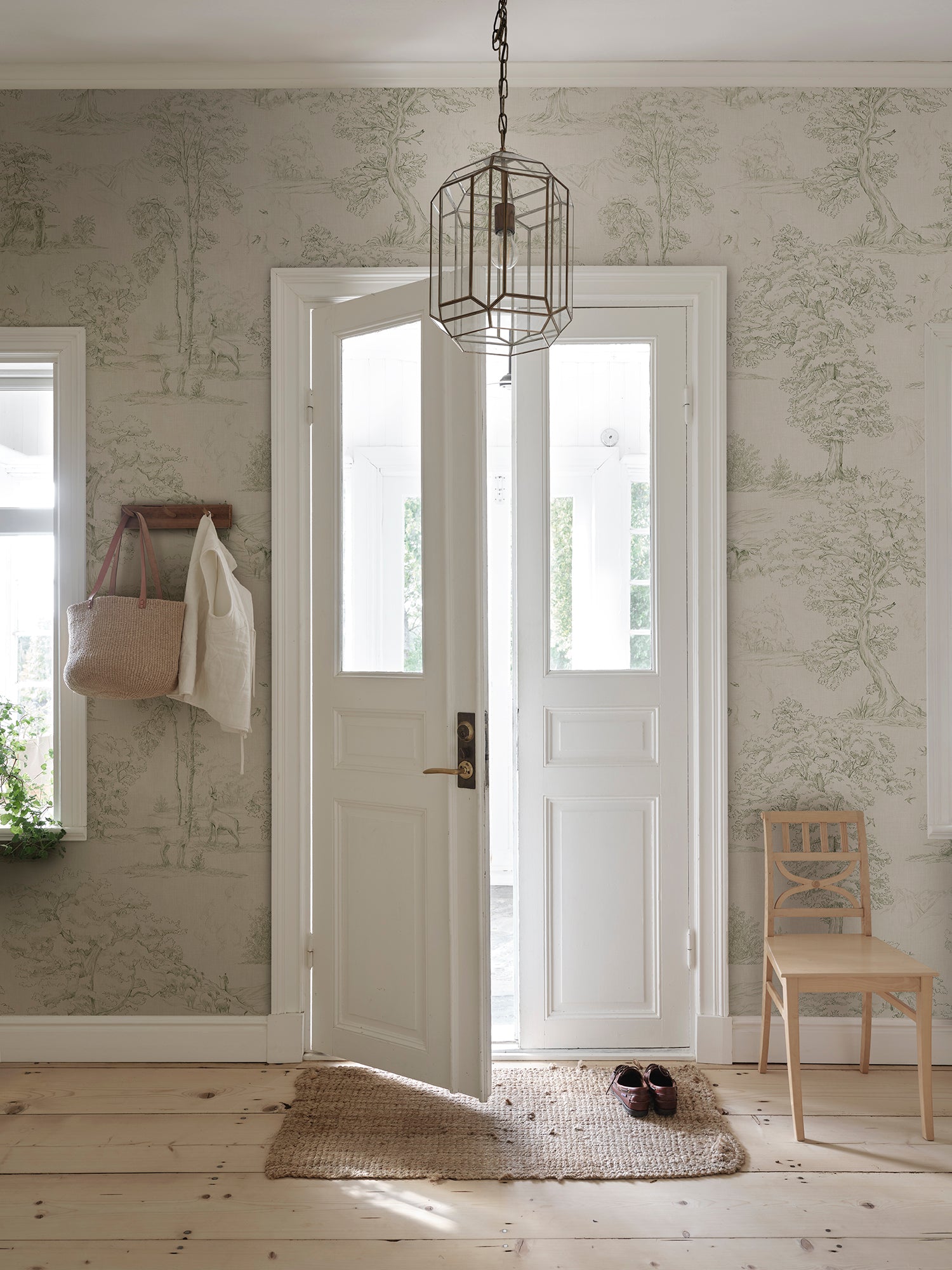 Sandberg Montfort Mural Behang S10742 - Olive Green