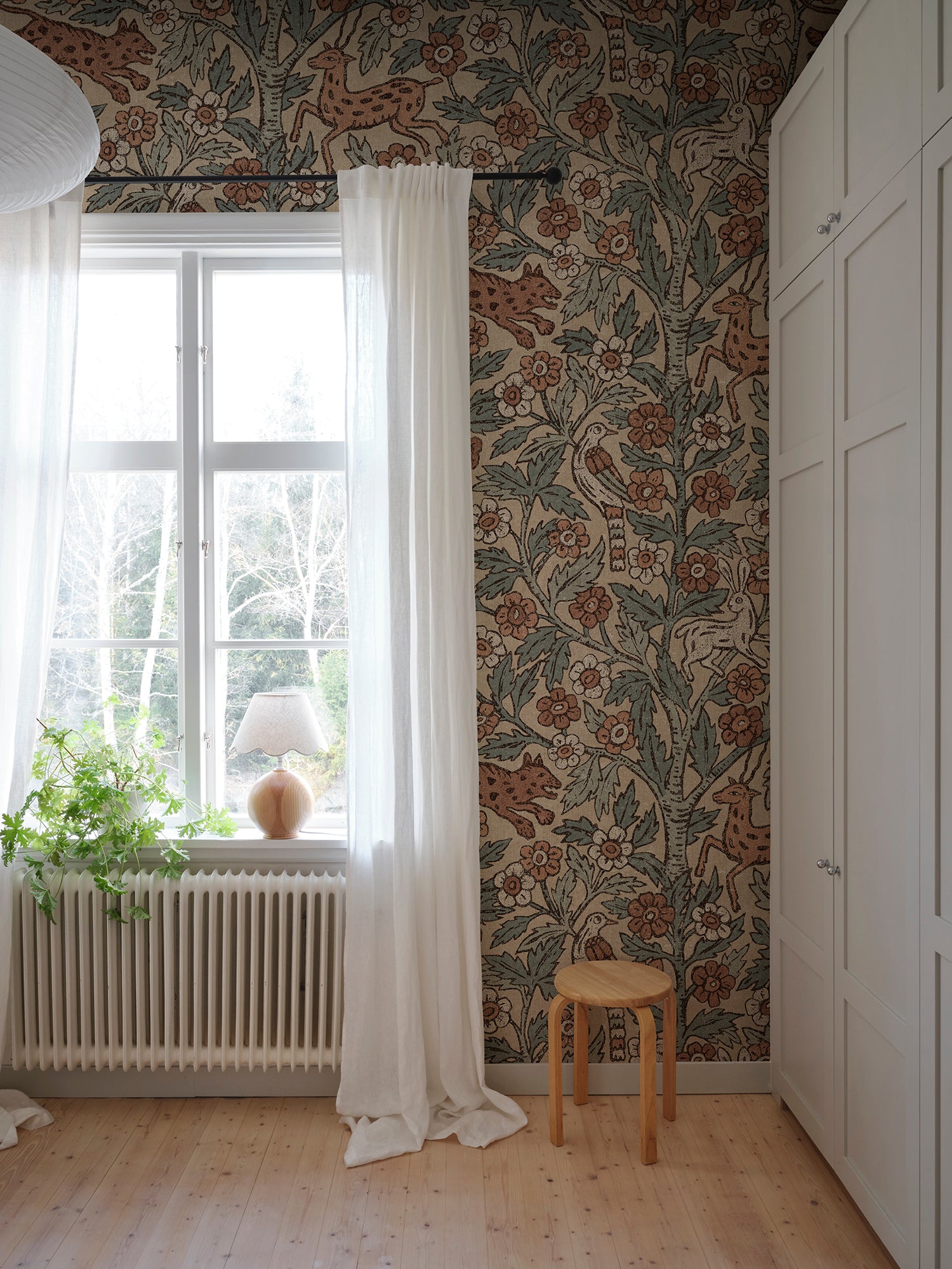 Sandberg Eden Mural Behang S10746 - Misty Blue