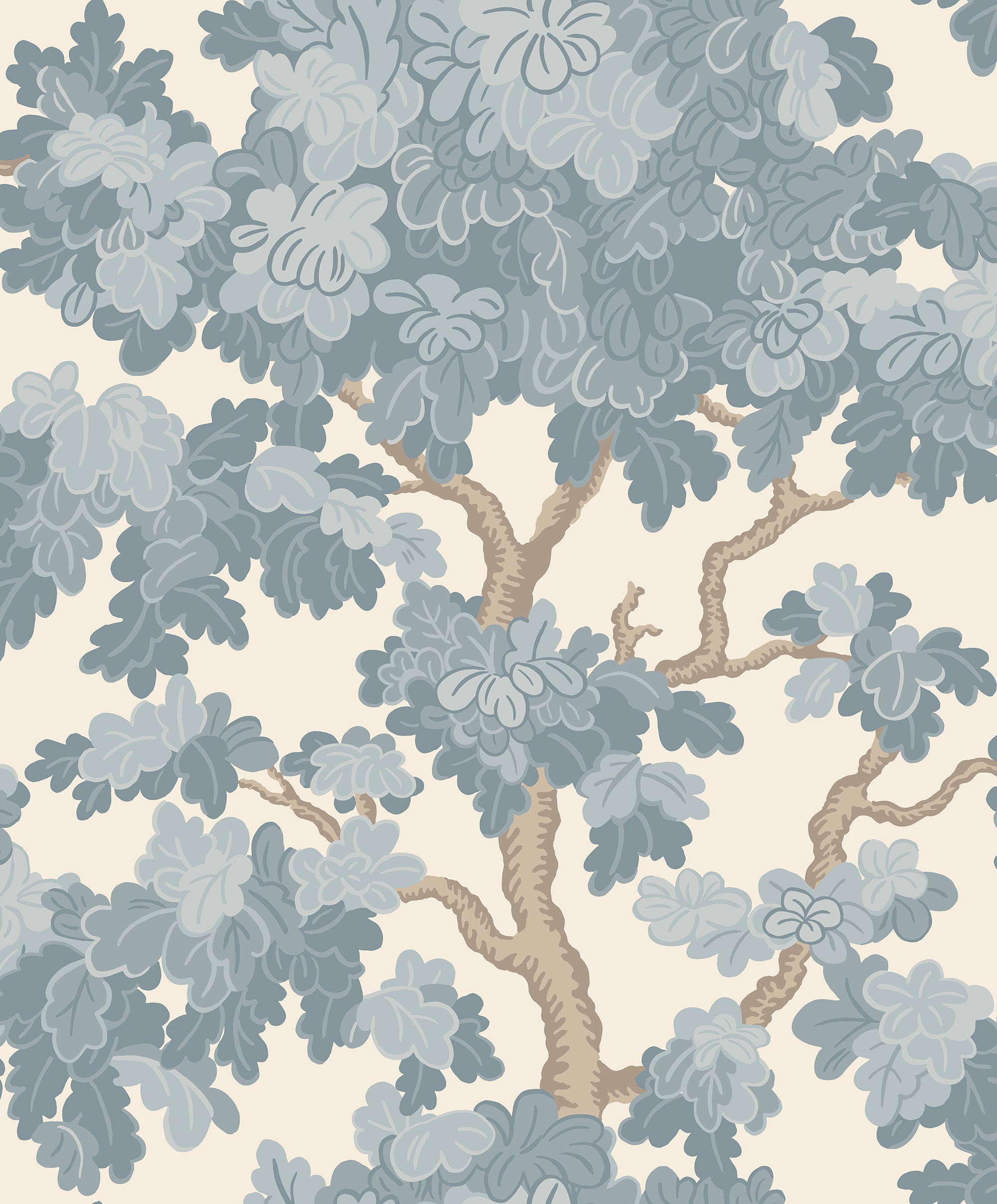 Sandberg Eken Behang S10790 - Light Blue