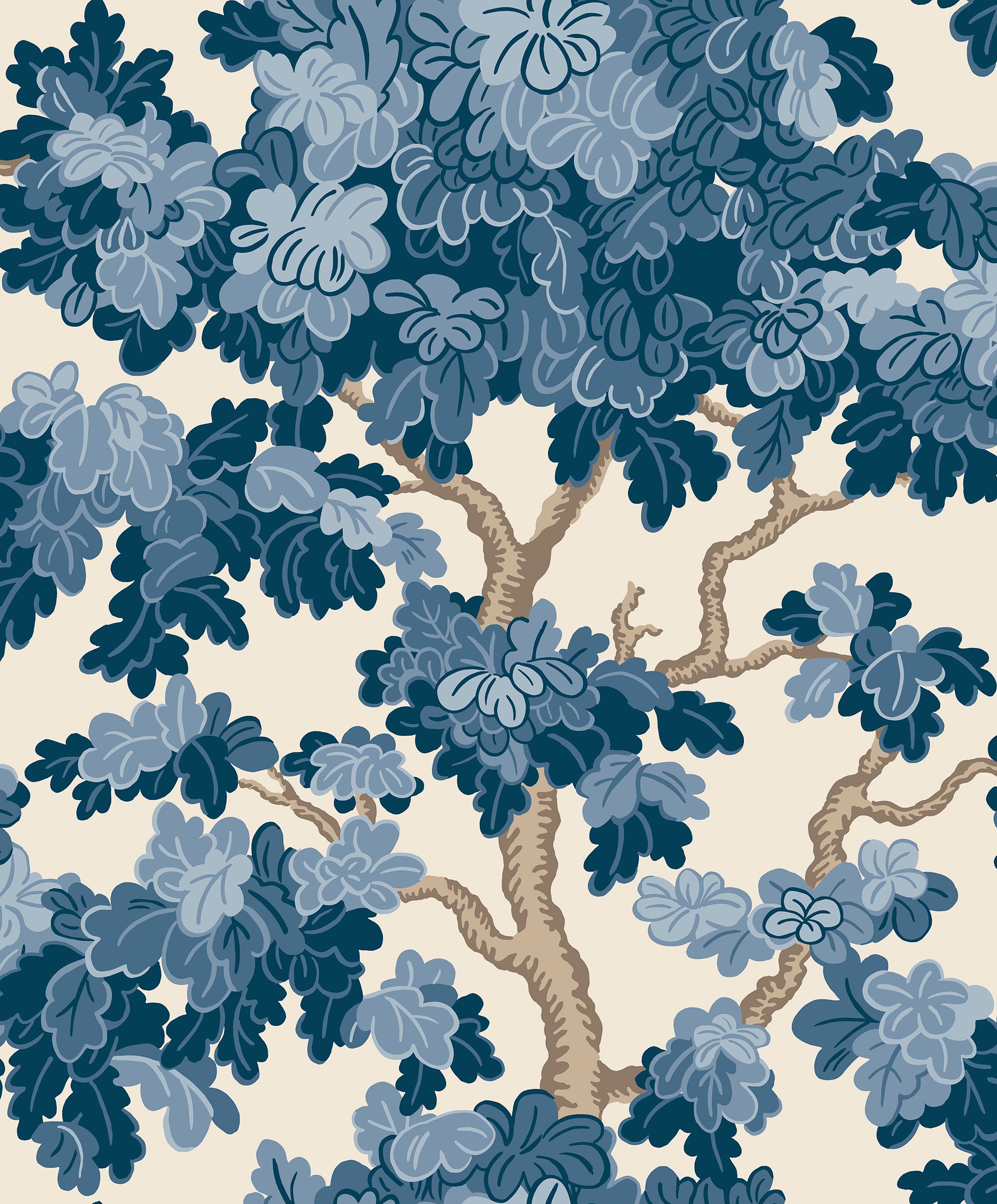 Sandberg Eken Behang S10791 - Blue