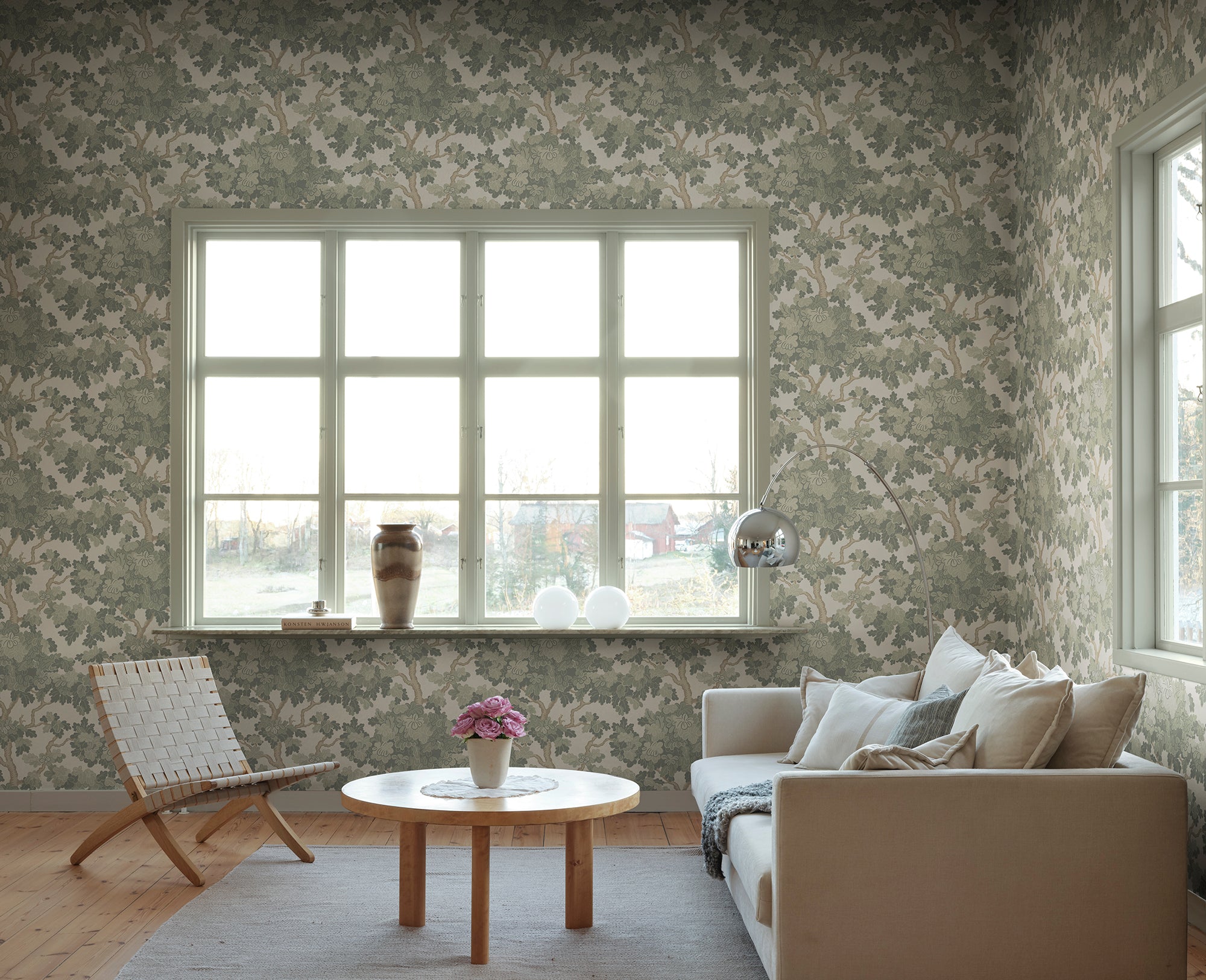 Sandberg Eken Behang S10792 - Garden Green