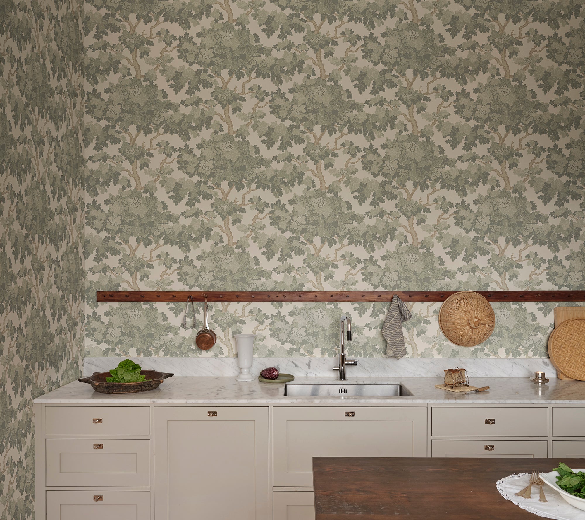 Sandberg Eken Behang S10792 - Garden Green