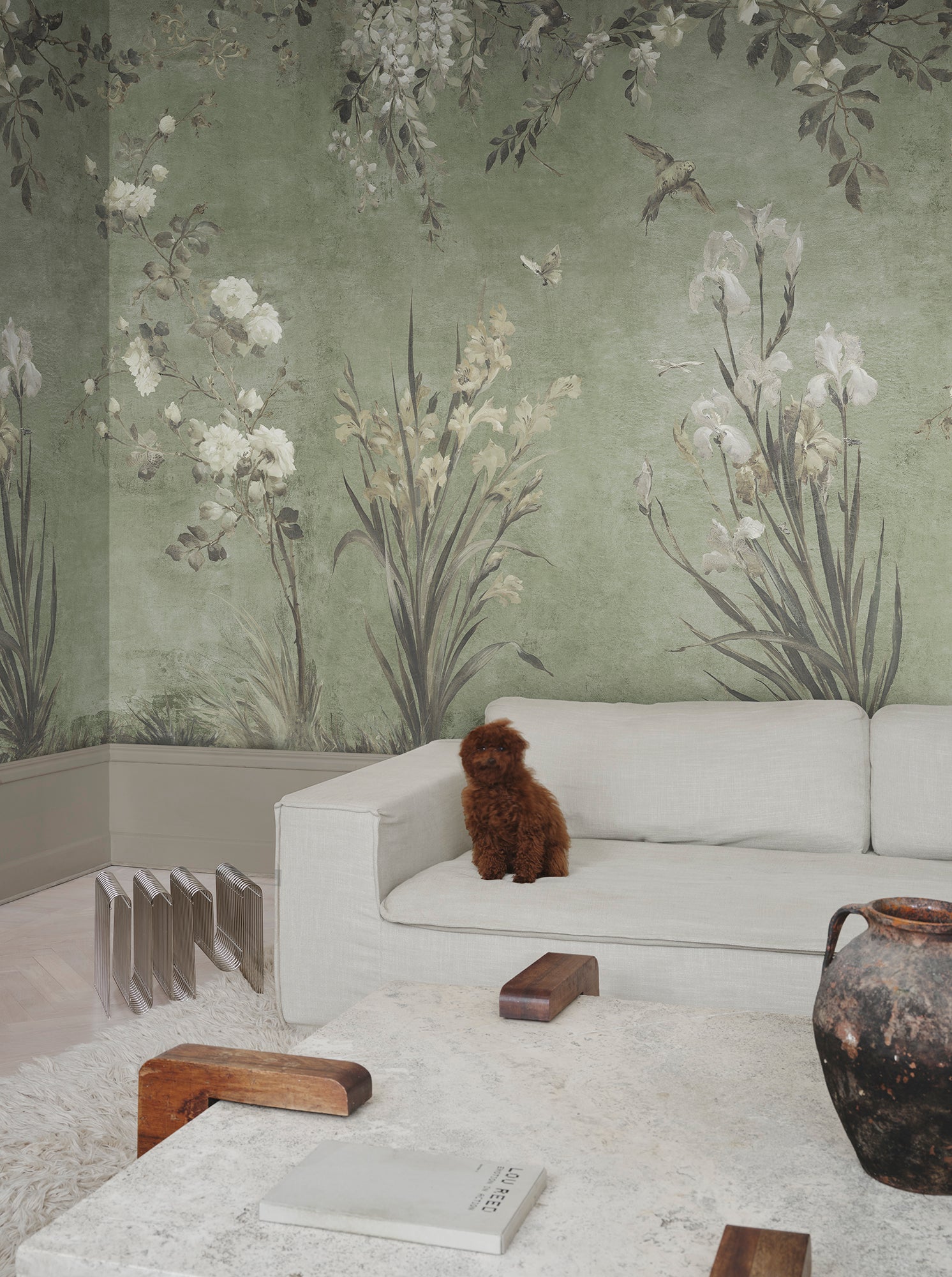 Sandberg Nicola Behang S10815 - Sage Green