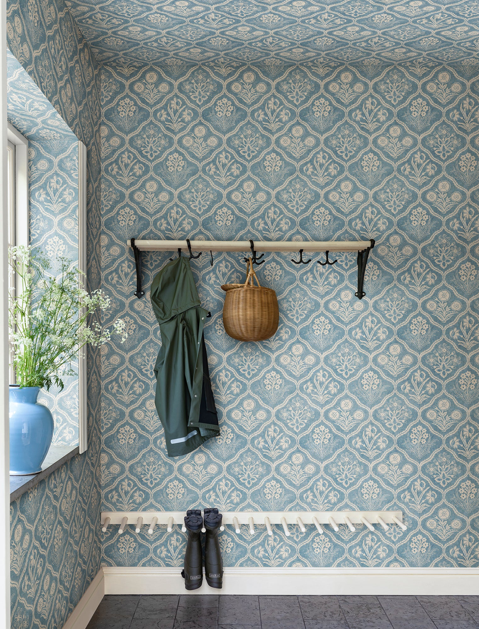 Sandberg Rosa Behang S10828 - Blue