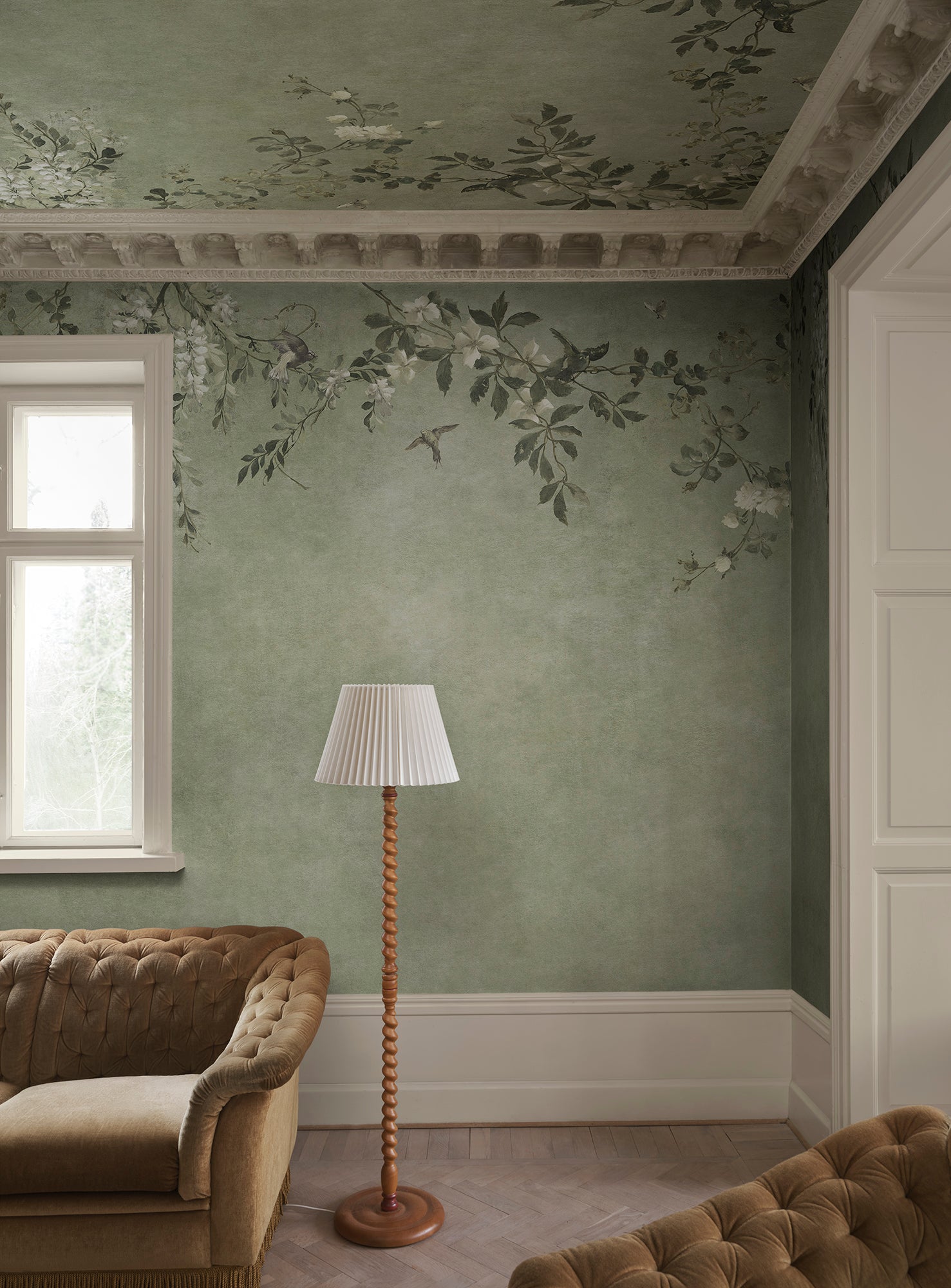 Sandberg Luca Rectangle Behang S10833 - Sage Green
