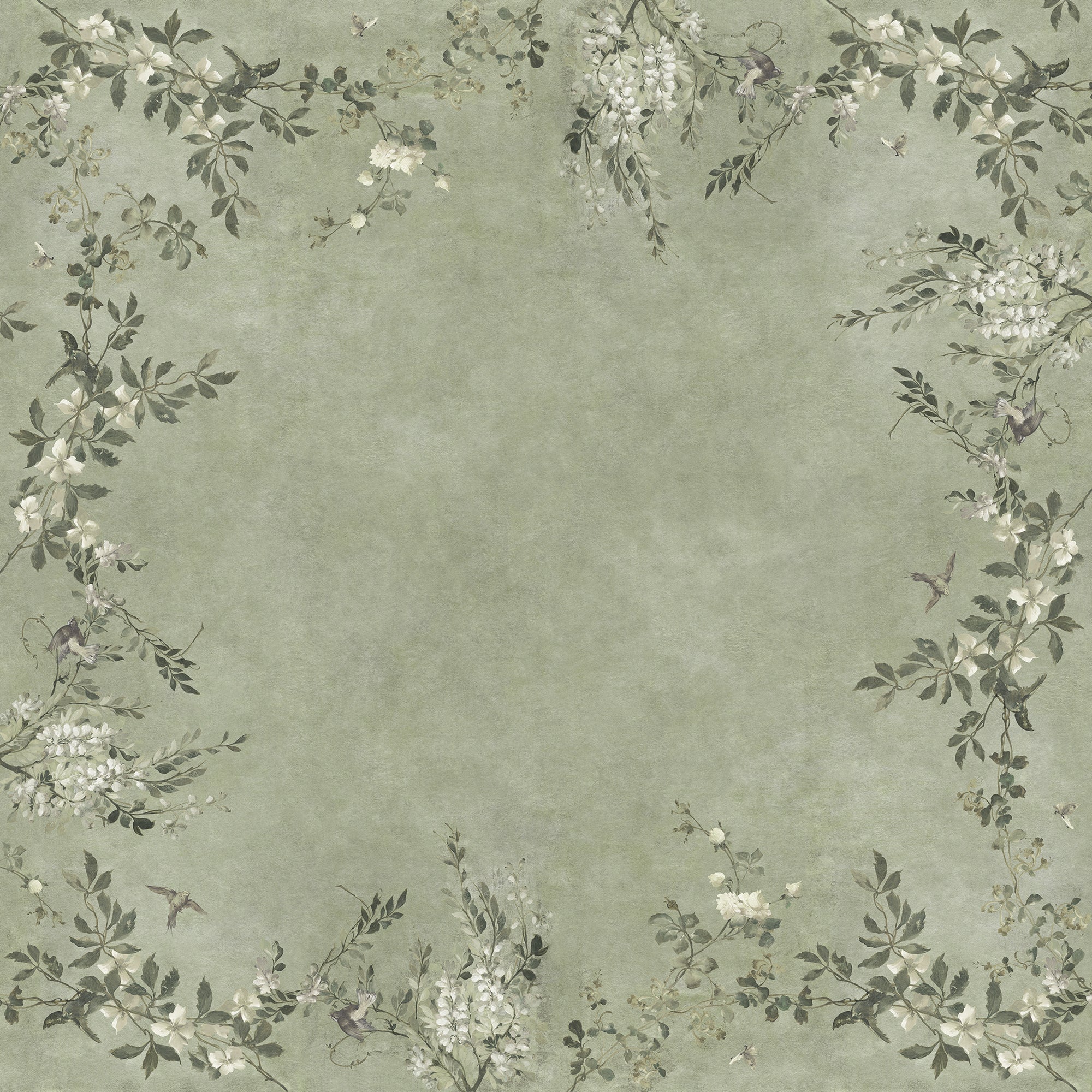 Sandberg Luca Square Behang S10834 - Sage Green