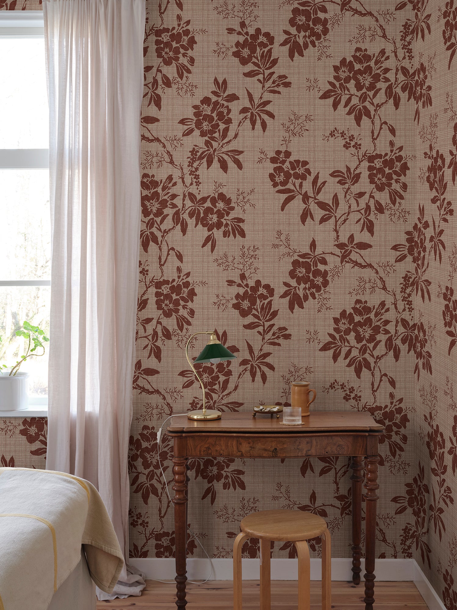 Sandberg Vera Behang S10840 - Burgundy