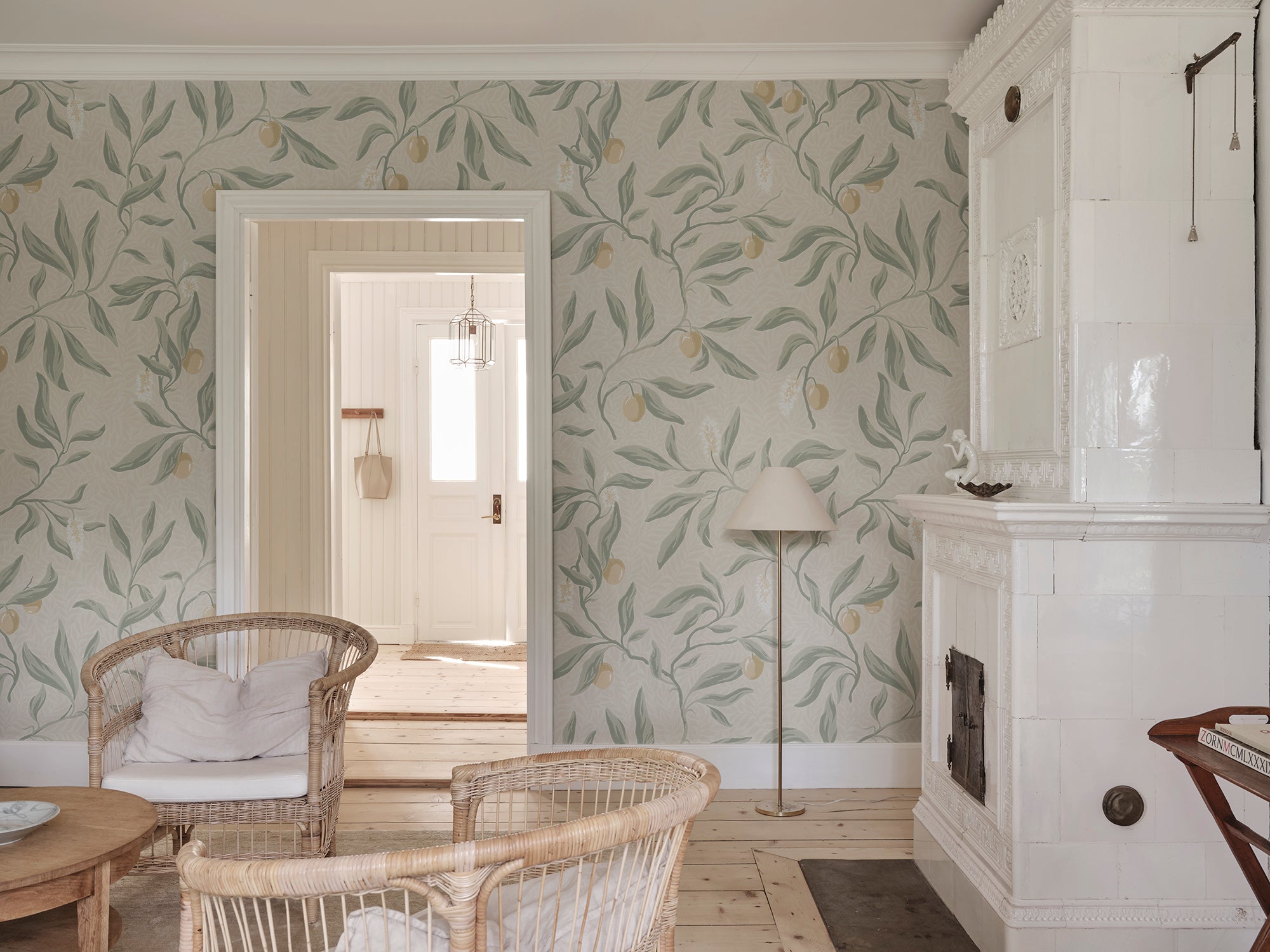 Sandberg Vinnie Mural Behang S10844 - Sage Green