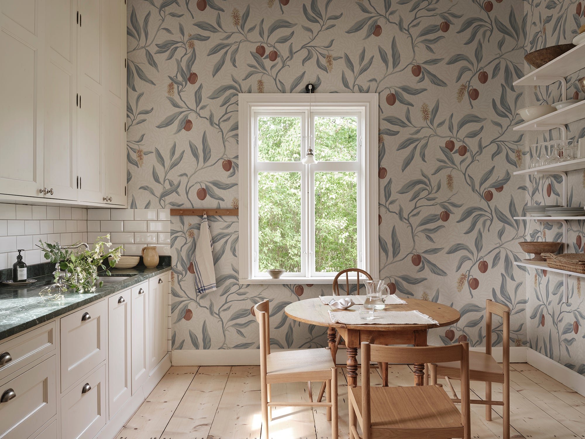 Sandberg Vinnie Mural Behang S10846 - Misty Blue