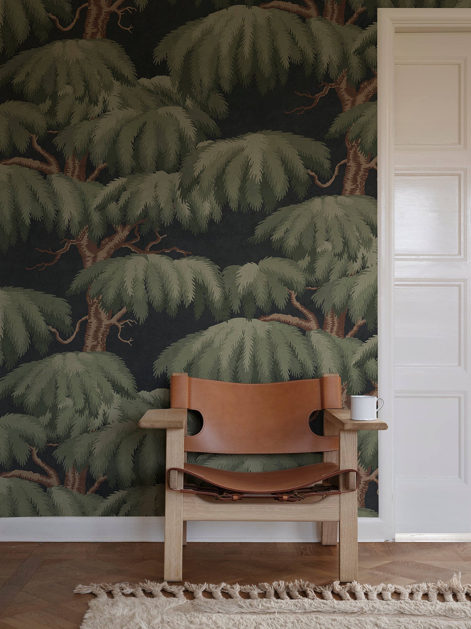 Sandberg Alba Mural Behang S10898 - Dark Blue