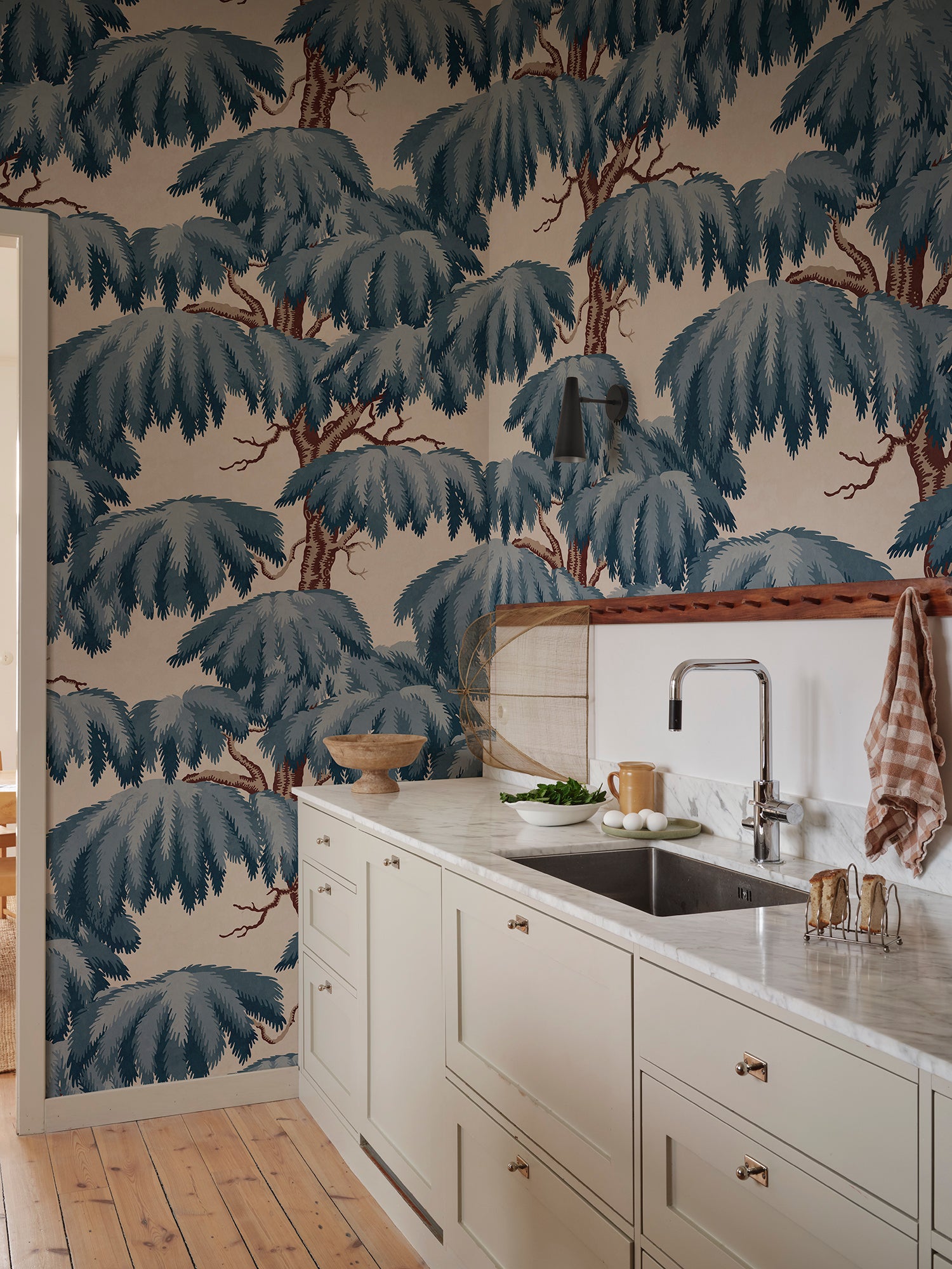 Sandberg Alba Mural Behang S10899 - Blue