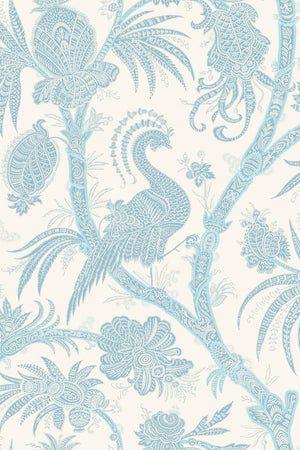 HookedOnWalls Scalamandre Balinese Peacock JV26041