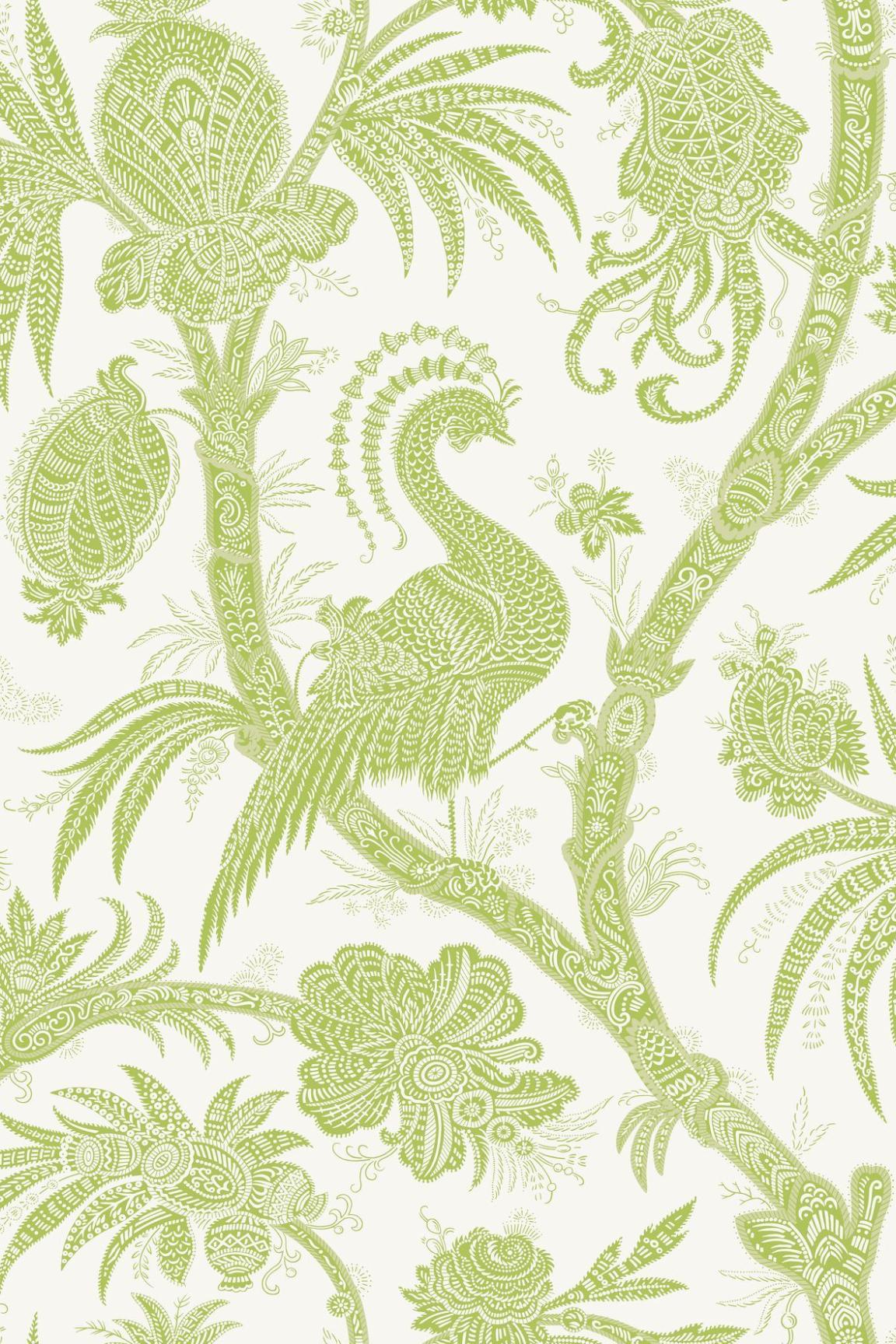 HookedOnWalls Scalamandre Balinese Peacock JV26042