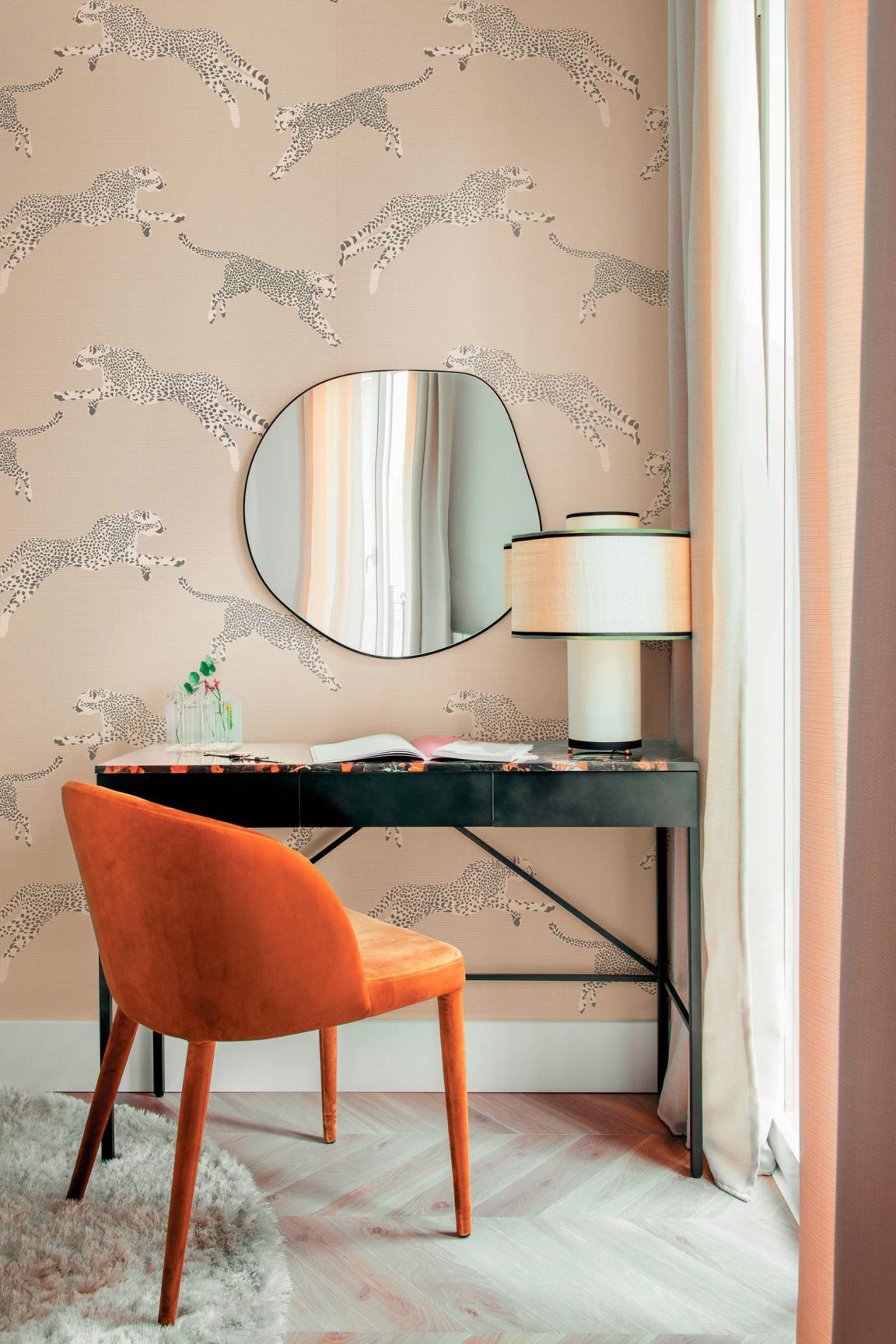 HookedOnWalls Scalamandre Leaping Cheetah JV26024