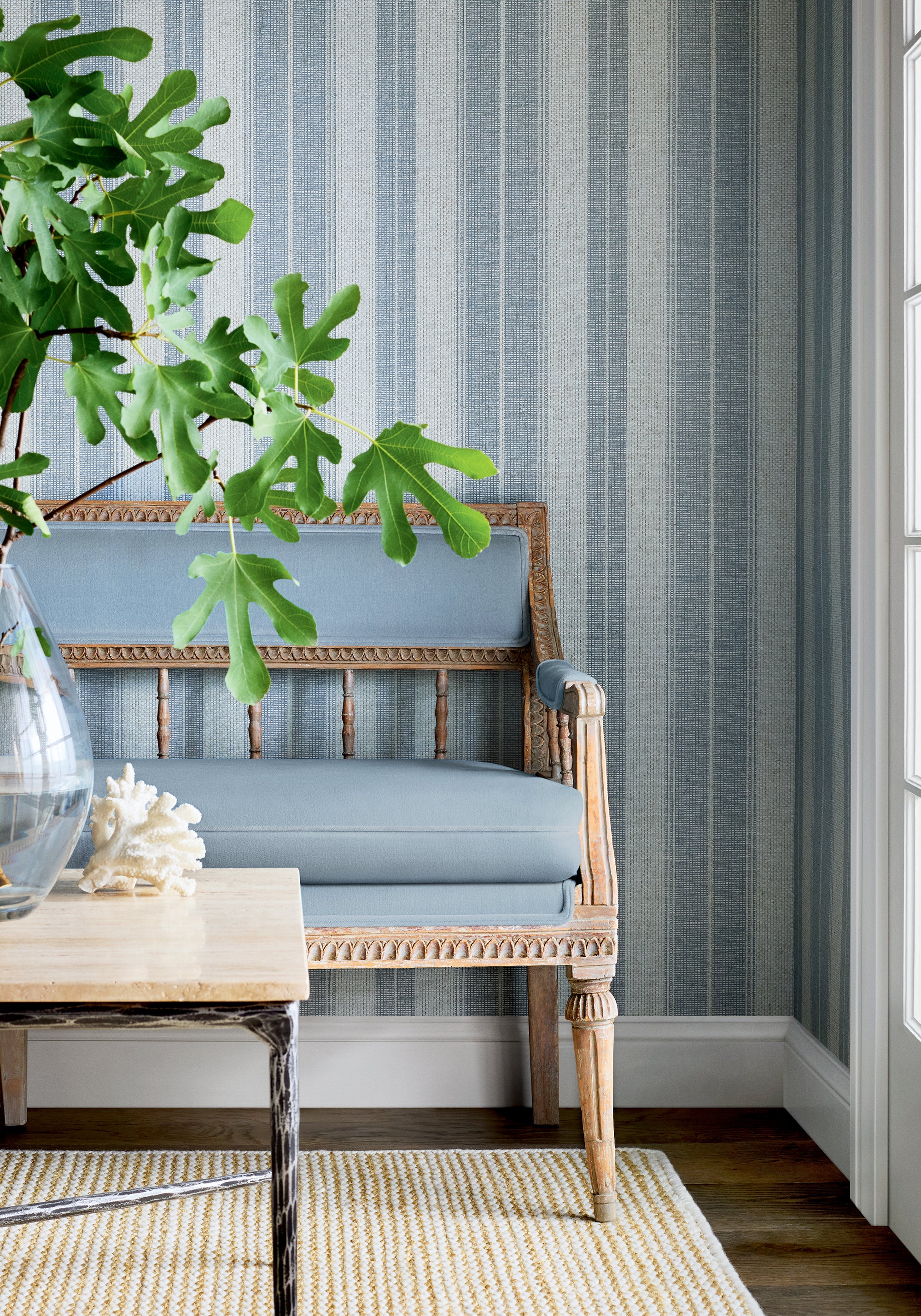 Thibaut Stripes & Checks Resource Frisco Stripe Behang T44008 - sfeerbeeld