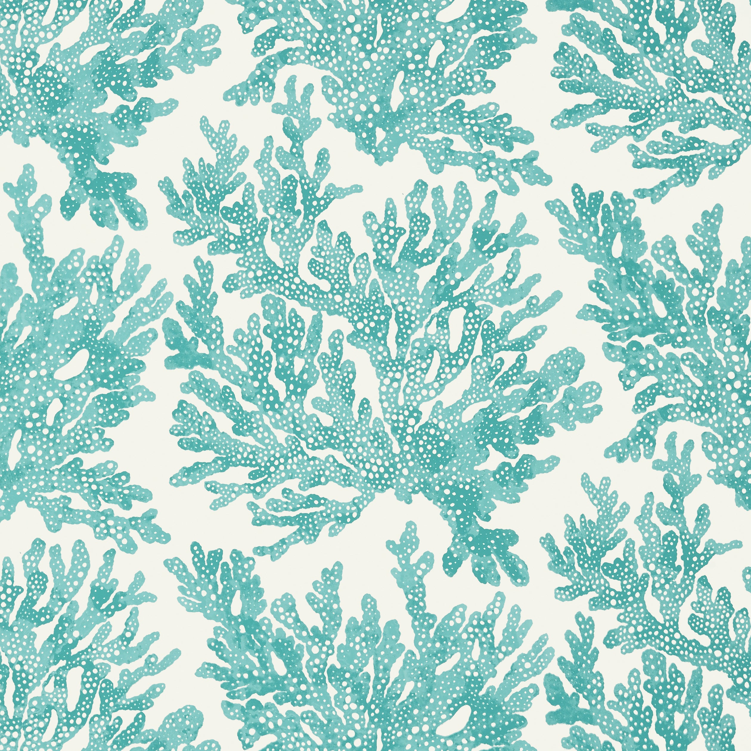 Thibaut Marine Coral Behang T10121 - Turquoise