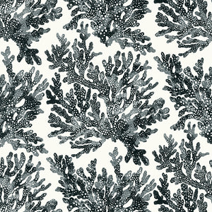 Thibaut Marine Coral Behang T10123 - Black