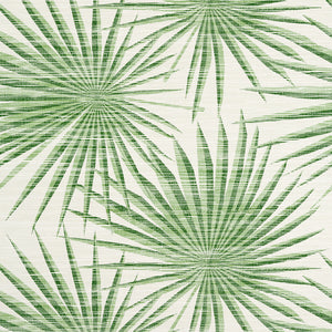 Thibaut Palm Frond Behang T10142 - Green and White