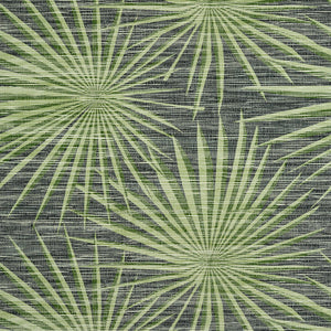 Thibaut Palm Frond Behang T10143 - Black and Green