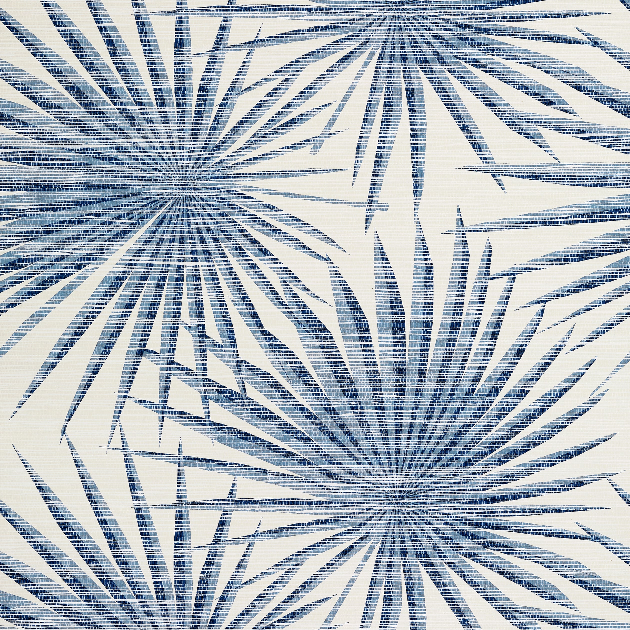 Thibaut Palm Frond Behang T10144 - Navy and White