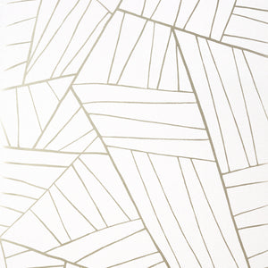 Thibaut Jordan Behang T10440 - Metallic Pewter on White