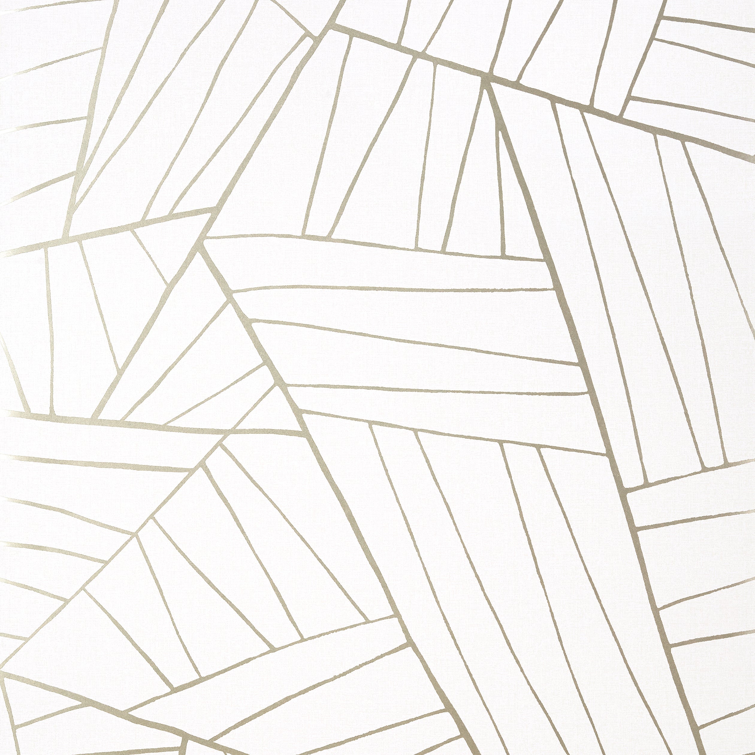 Thibaut Jordan Behang T10440 - Metallic Pewter on White
