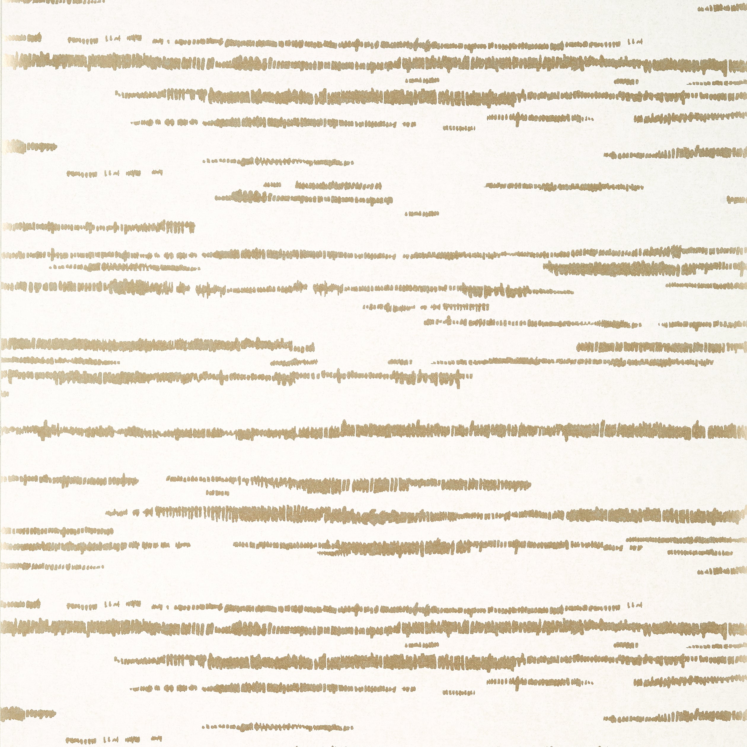 Thibaut Echo Behang T10454 - Metallic Gold on White