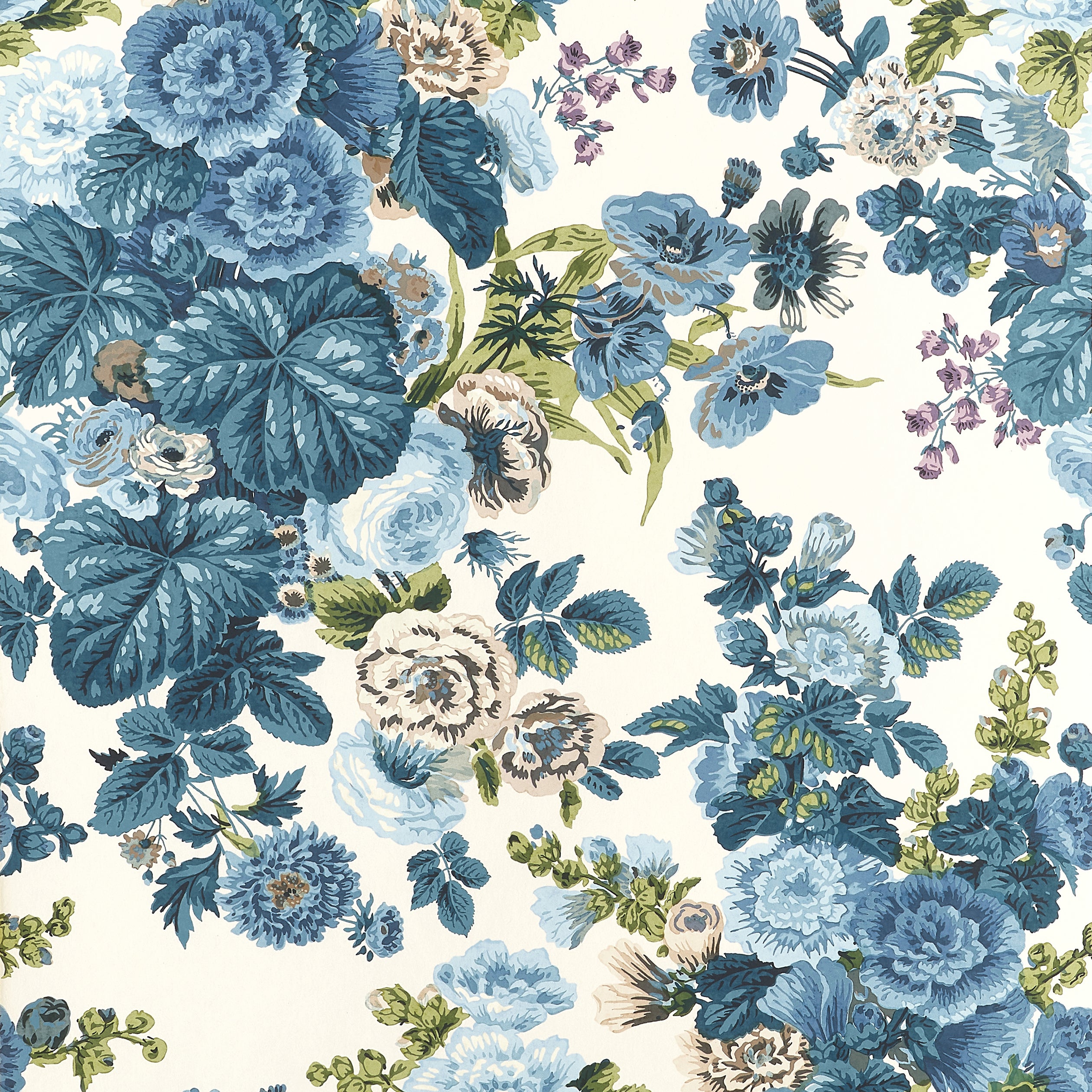Thibaut Hidcote Behang T10512 - Lavender and Blues