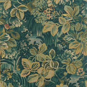 Thibaut Night Garden Behang T10530 - Peacock