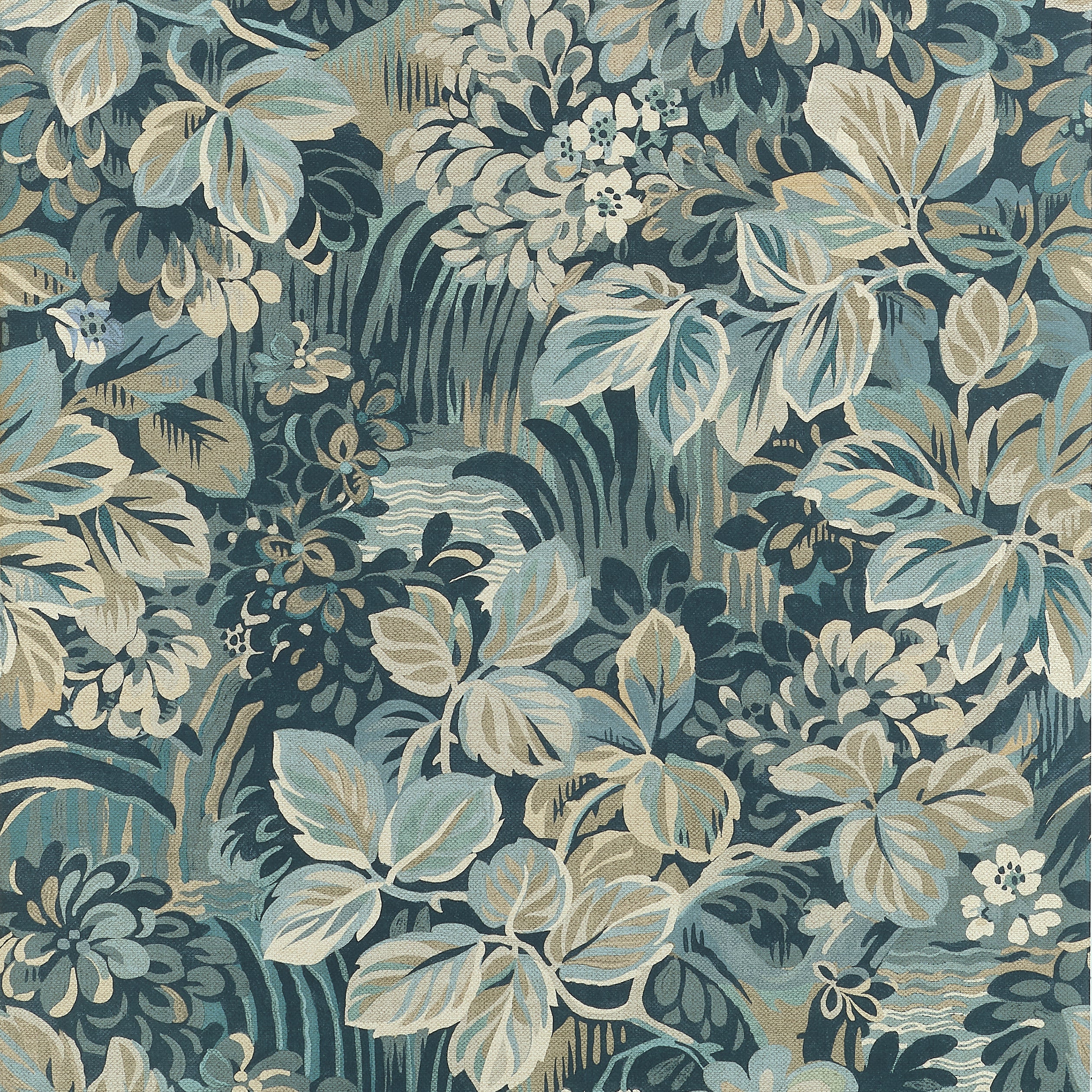 Thibaut Night Garden Behang T10533 - Spa Blue