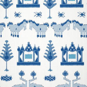 Thibaut Kingdom Parade Behang T10641 - Blue and White