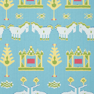 Thibaut Kingdom Parade Behang T10644 - Turquoise