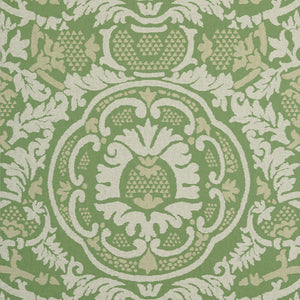 Thibaut Earl Damask Behang T10838 - Green
