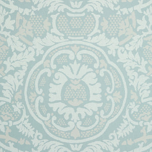 Thibaut Earl Damask Behang T10839 - Robin's Egg