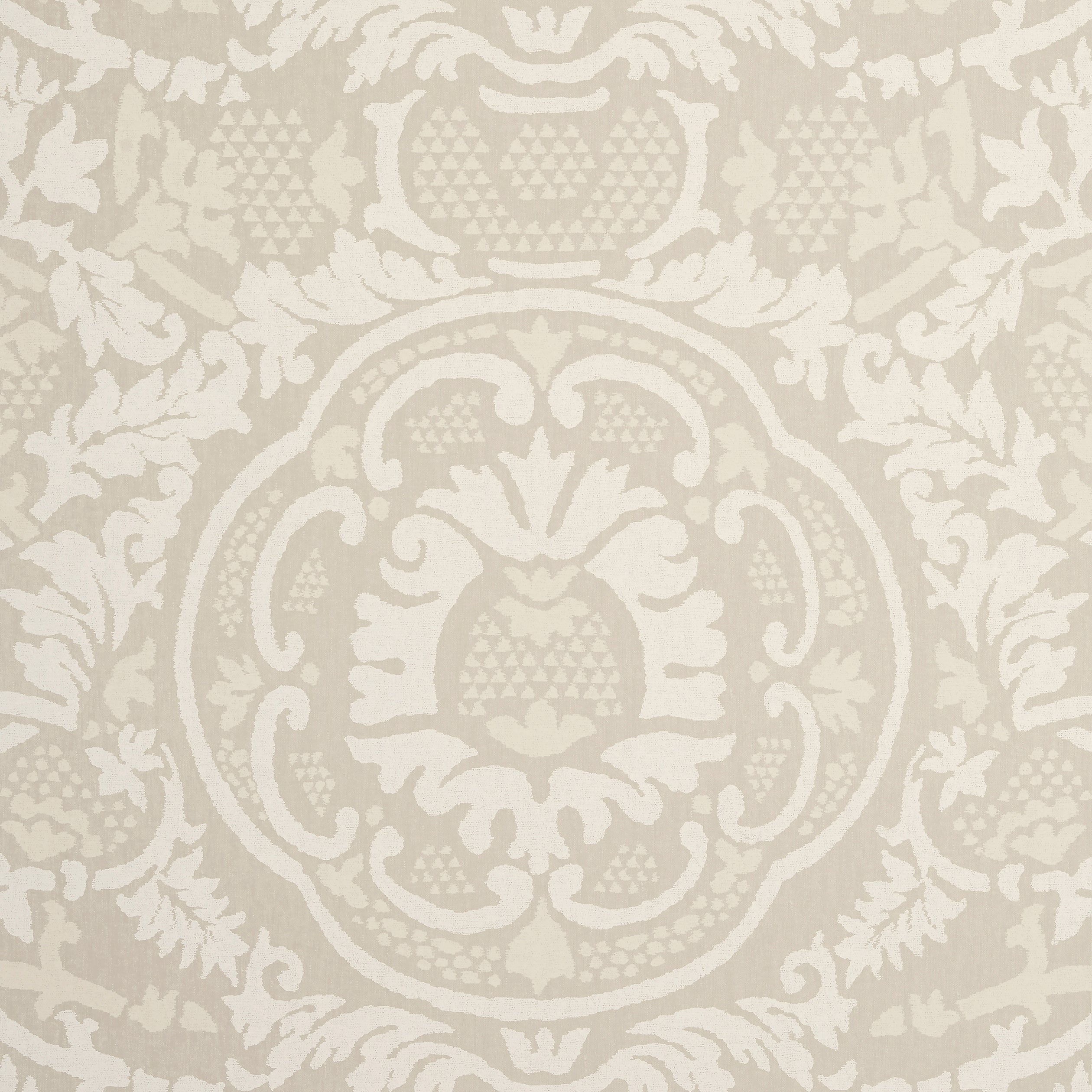 Thibaut Earl Damask Behang T10841 - Flax