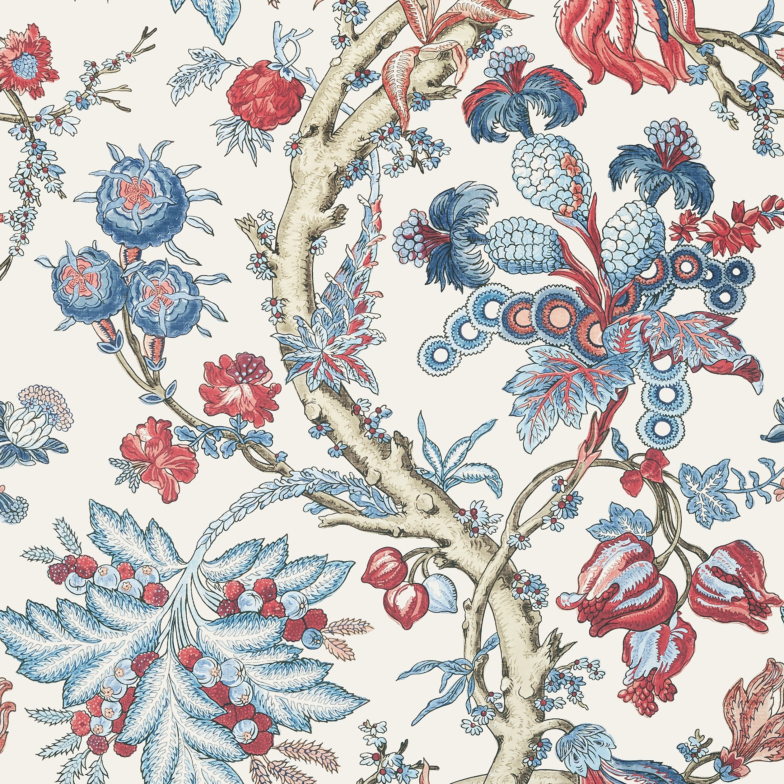 Thibaut Chatelain Behang T10845 - Blue and Red