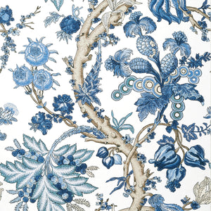 Thibaut Chatelain Behang T10846 - Blue and White