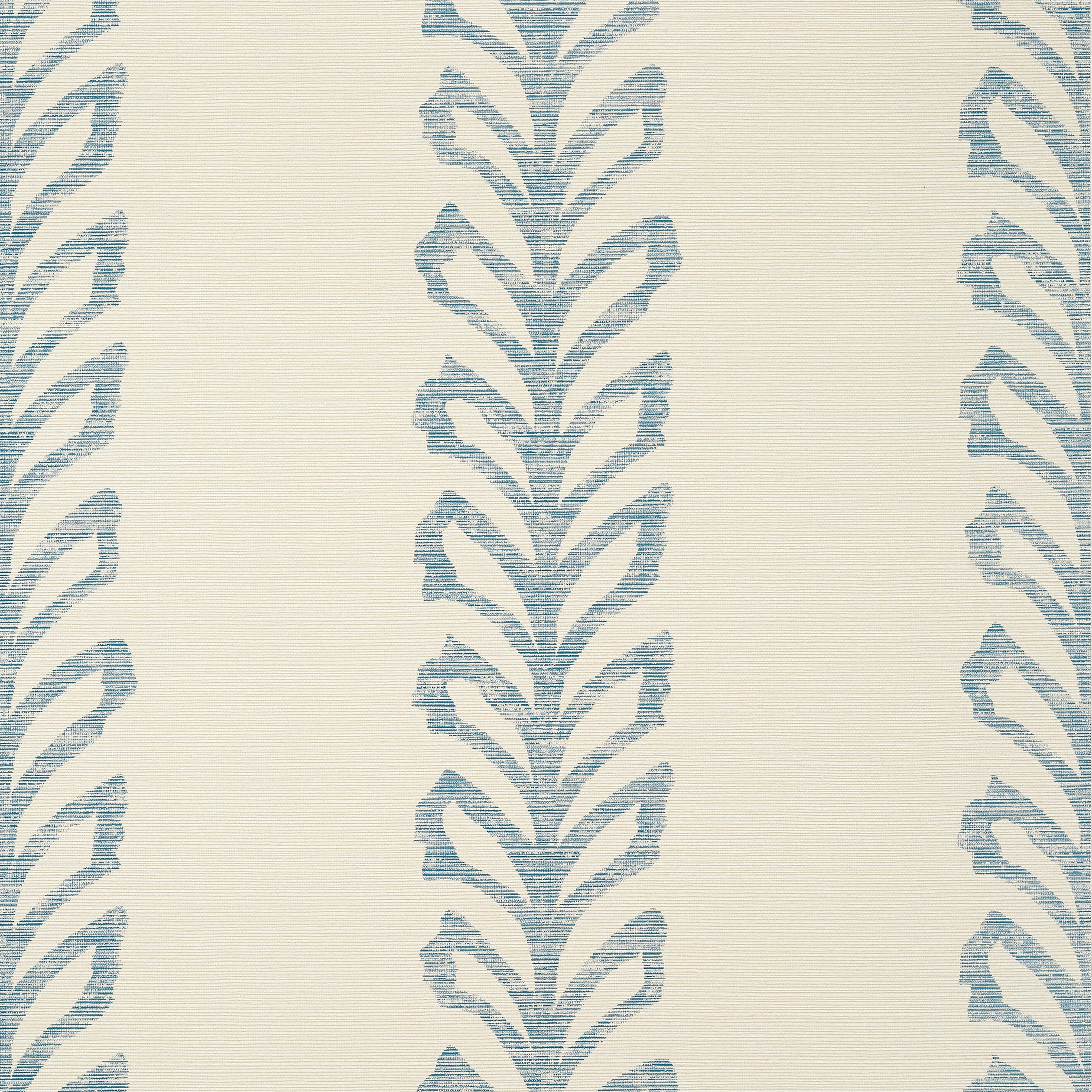 Thibaut Evia Behang T10900 - Blue and Off White