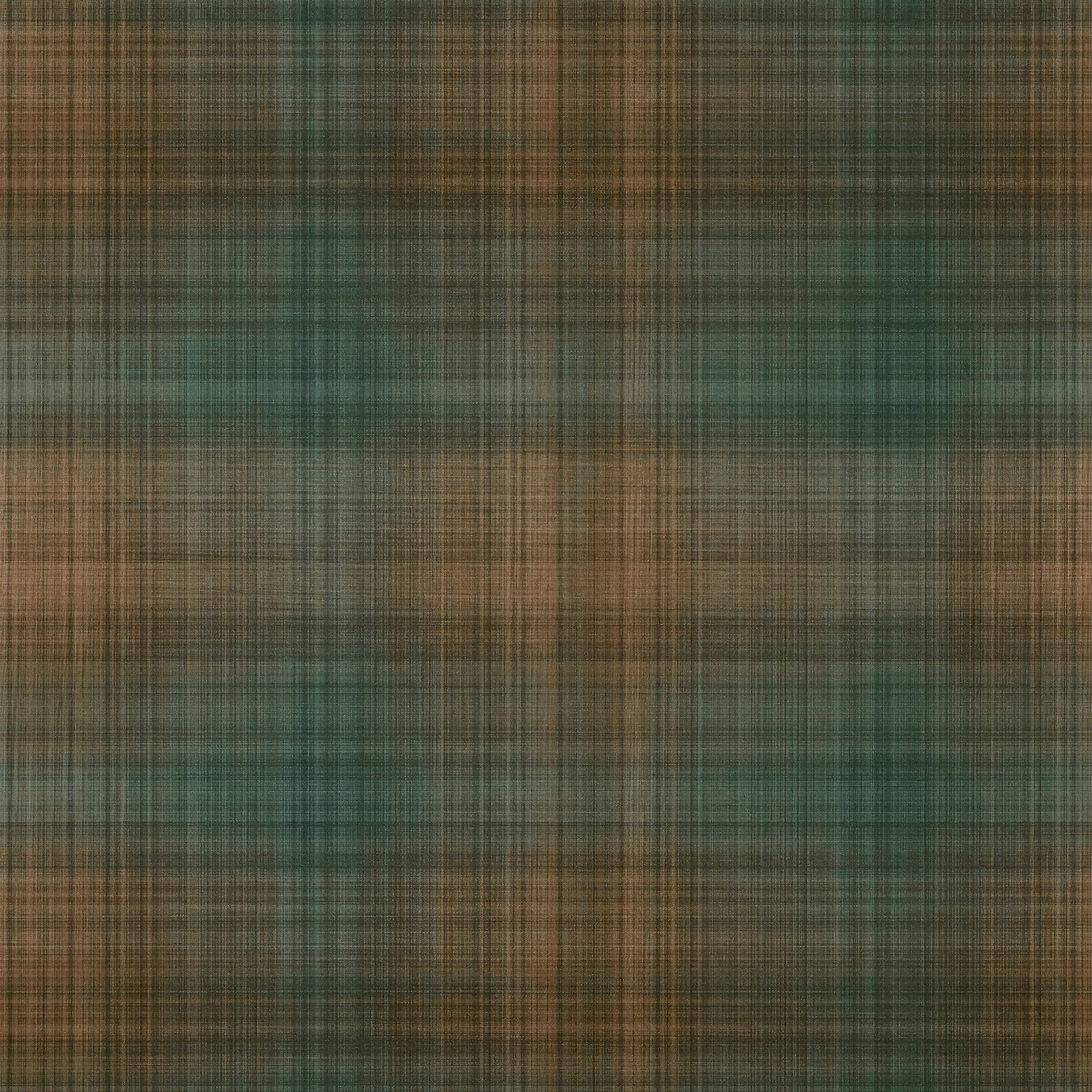 Thibaut Inverness Behang T10976 - Teal and Clay